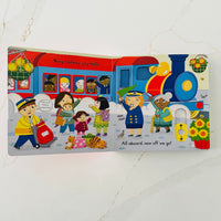 Busy Trains - A Push, Pull and Slide book - Wondertivity