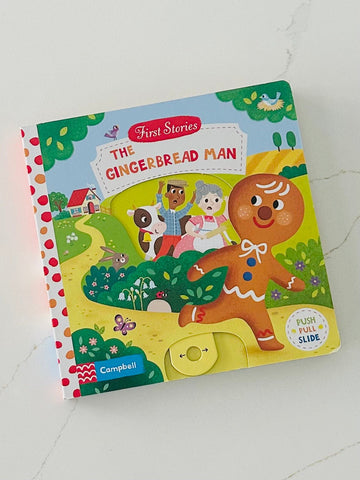 The Gingerbread Man: A Push, Pull and Slide book by Campbell Books - Wondertivity